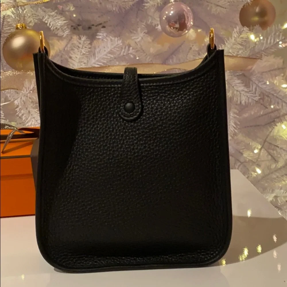 Hermès Evelyne 16 Bag (mini/TPM) Black and GHW